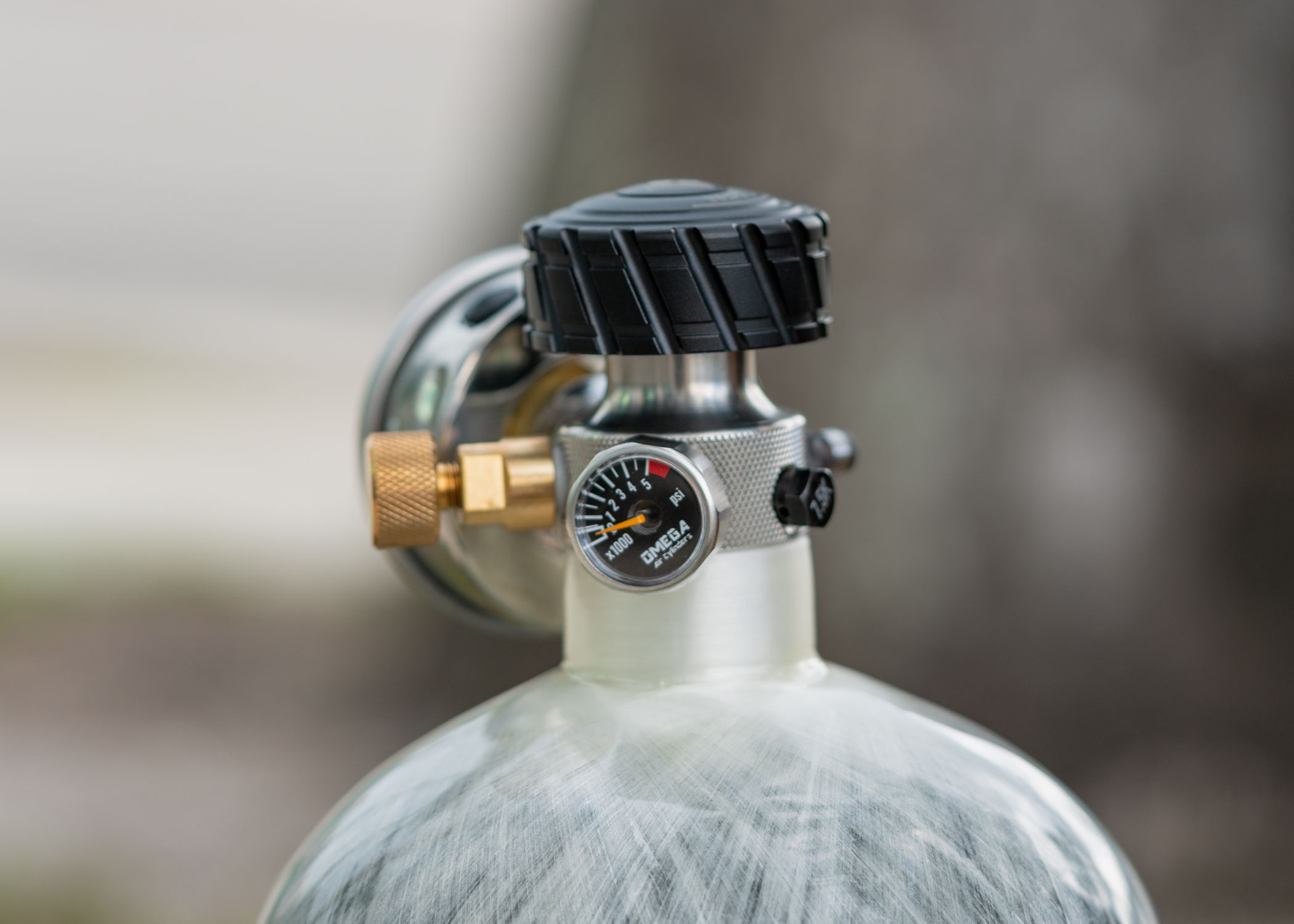 Omega 4500 PSI PCP Air Tank | HP3 Valve