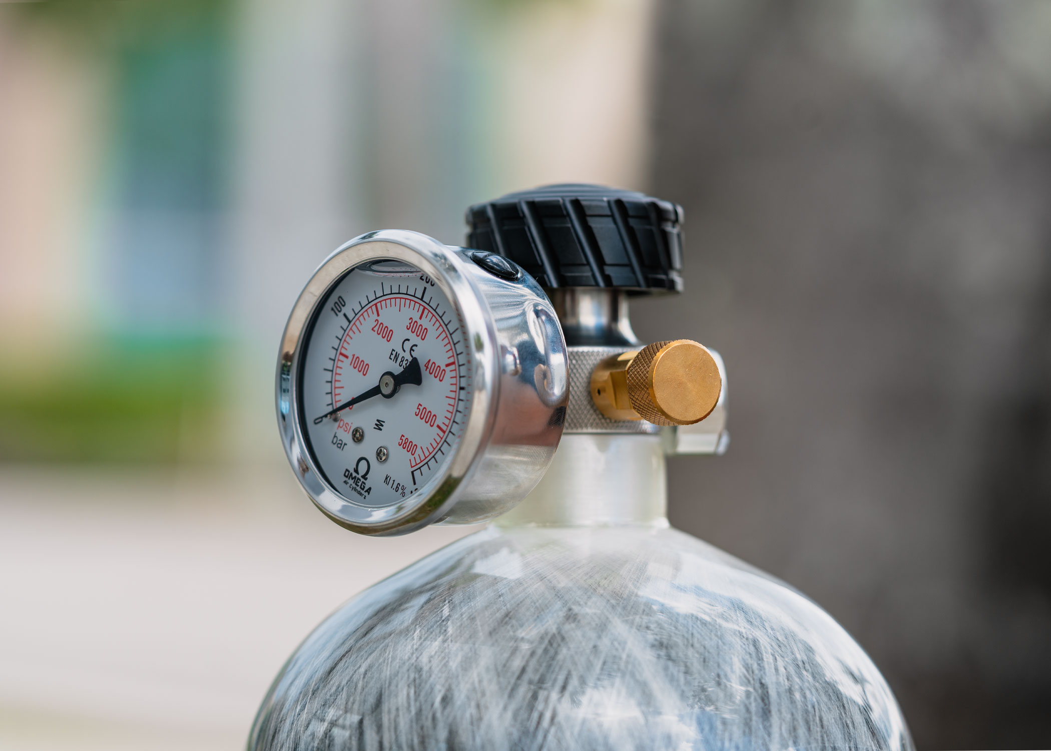 Omega 4500 PSI PCP Air Tank | HP3 Valve