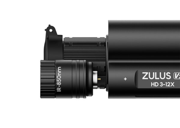DNT ZULUS HD V2 3-12X Digital Night Vision Scope with Laser Rangefinder and Ballistic Calculator