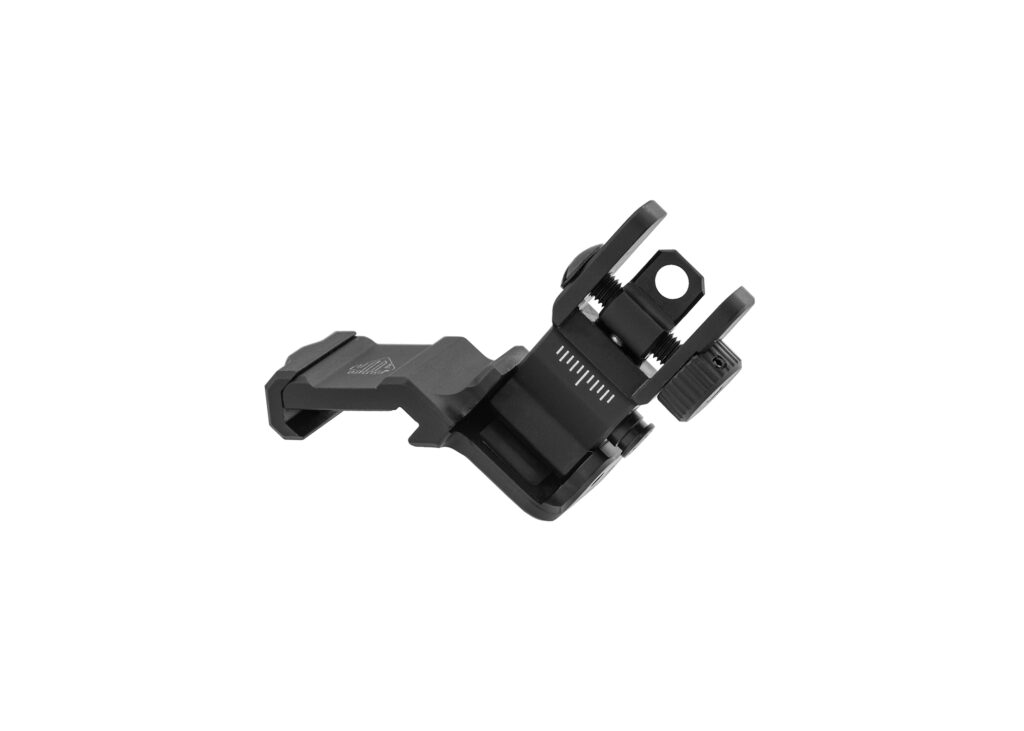 UTG® ACCU-SYNC® 45 Degree Rear Sight, Manual Flip-up, Tool-free Dual Aperture