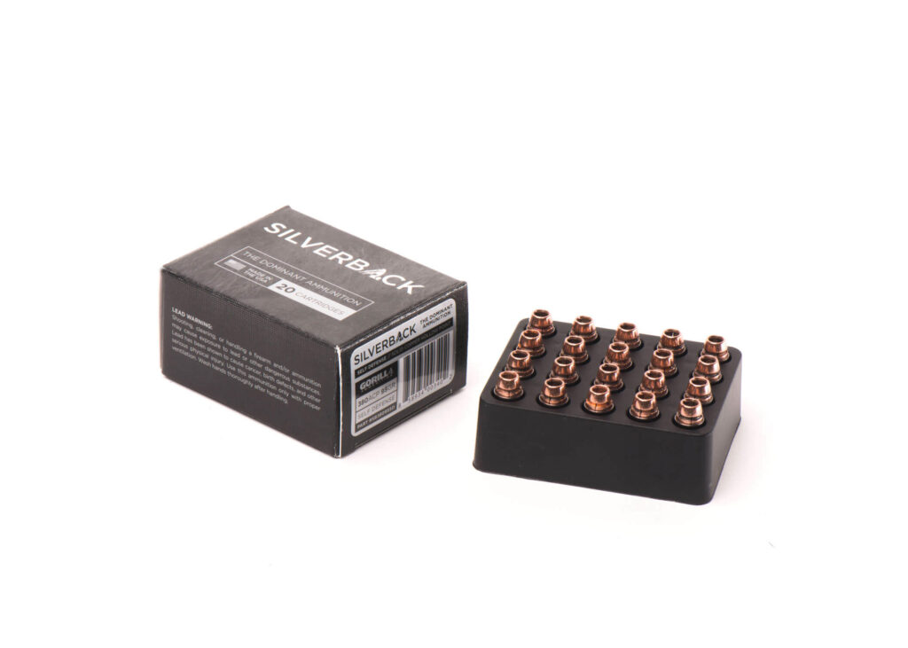 Gorilla Silverback, 380ACP 95gr, Self Defense Ammunition – 20 Round Box