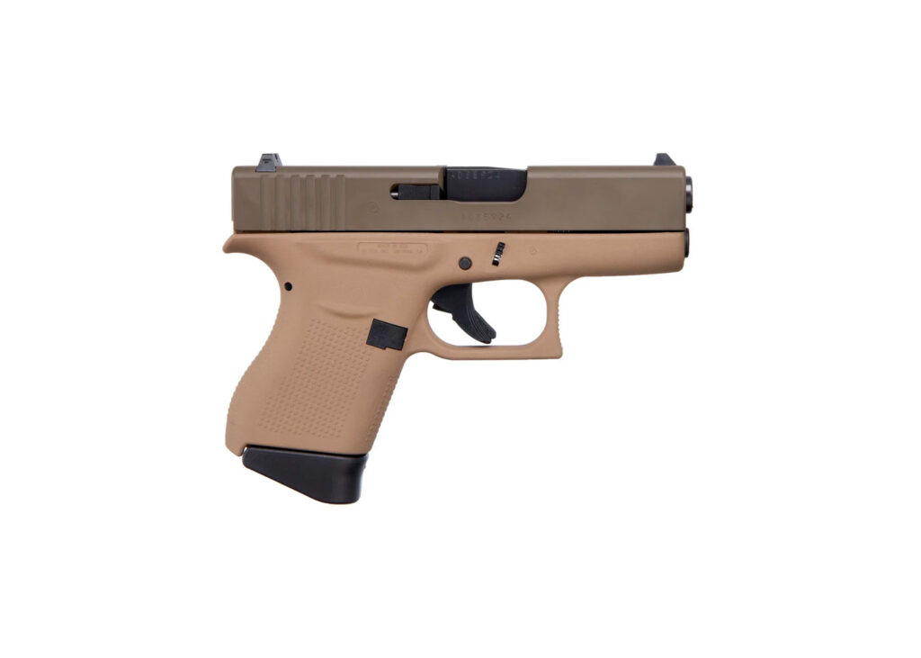 Glock G43 USA 9mm 3.4'' 6-Rd Dark Earth & Patriot Brown Pistol