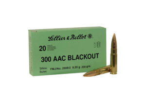 Sellier & Bellot 300 Blackout Subsonic FMJ 200Gr Ammo | 20 Rd Box