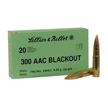 Sellier & Bellot 300 Blackout Subsonic FMJ 200Gr Ammo | 20 Rd Box