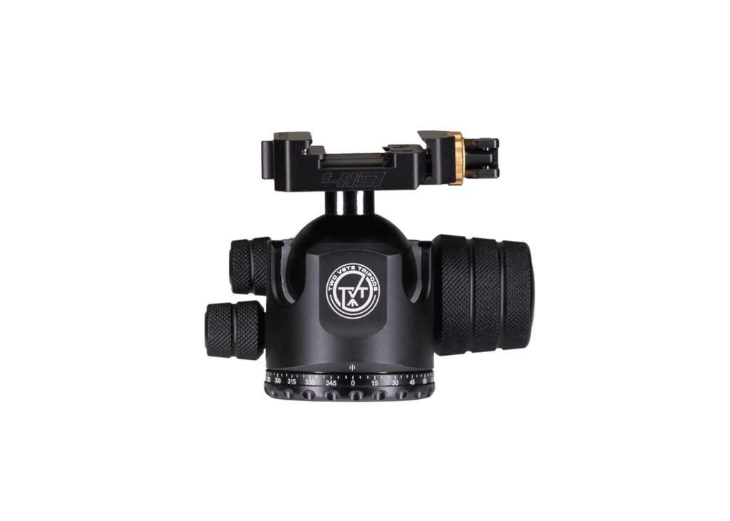 Two Vets Tripods 44MM Dual Tension Ballhead W/ Arcalock Dual Clamp ( Arca Swiss and Picatinny)