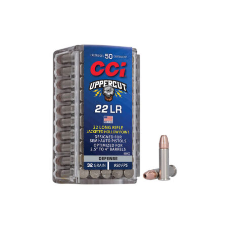 CCI Uppercut, 22 LR, Jacketed Hollow Point Ammo - 32 Grain, 950 fps