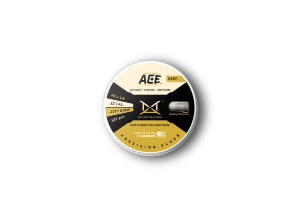 AirMarksman “ACE” Precision Slug – .22 40.1gr (.2175) – 125ct – Boat Tail