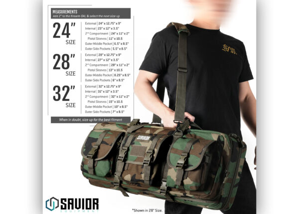 Savior Camo American Classic Shorty Rifle Bag - 32"