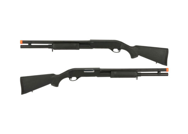 CYMA Standard Full Metal M870 3-Round Burst Multi-Shot Shell Loading Airsoft Shotgun