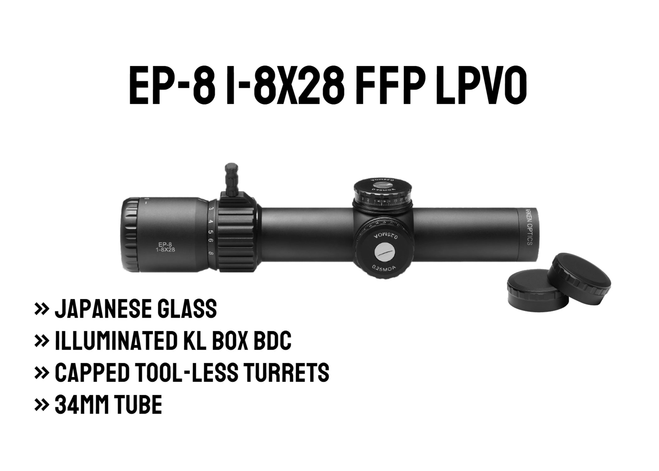 Arken EP-8 1-8x28 FFP LPVO