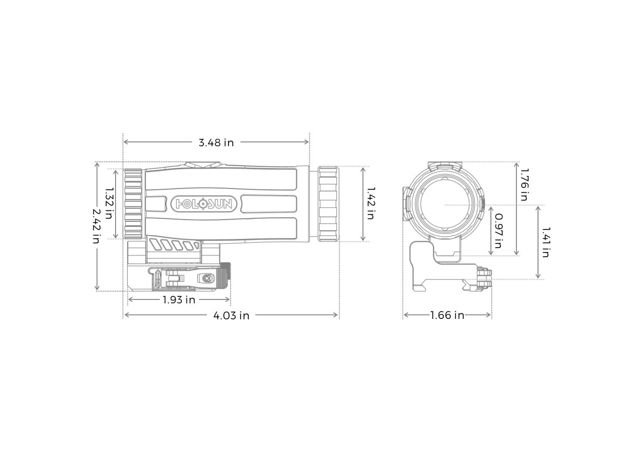 Holosun ARO Red Dot Sight w/ 3X Magnifer Combo Kit