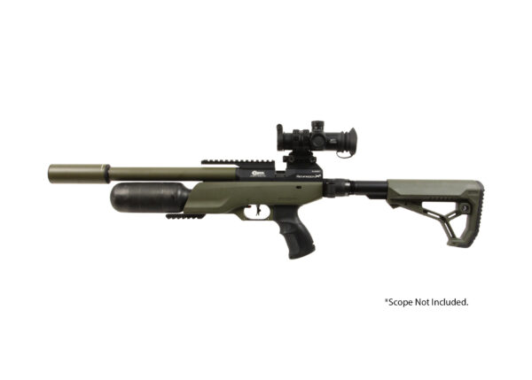 BRK Pathfinder OD Green w/ Folding Stock and BRK Moderator