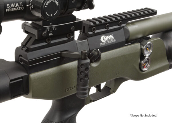 BRK Pathfinder OD Green w/ Folding Stock and BRK Moderator