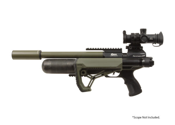 BRK Pathfinder OD Green w/ Folding Stock and BRK Moderator