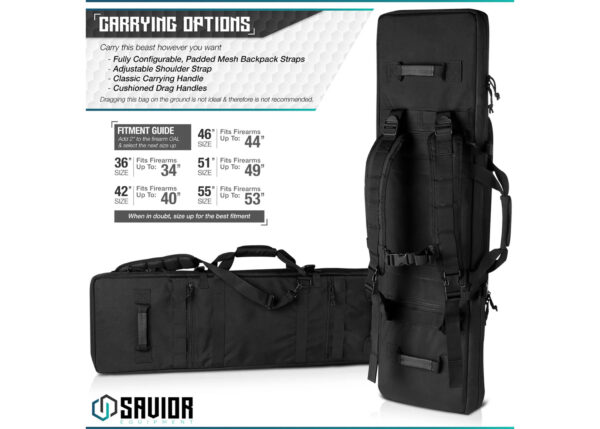 Savior Urban Warfare Double Rifle Bag - 42"