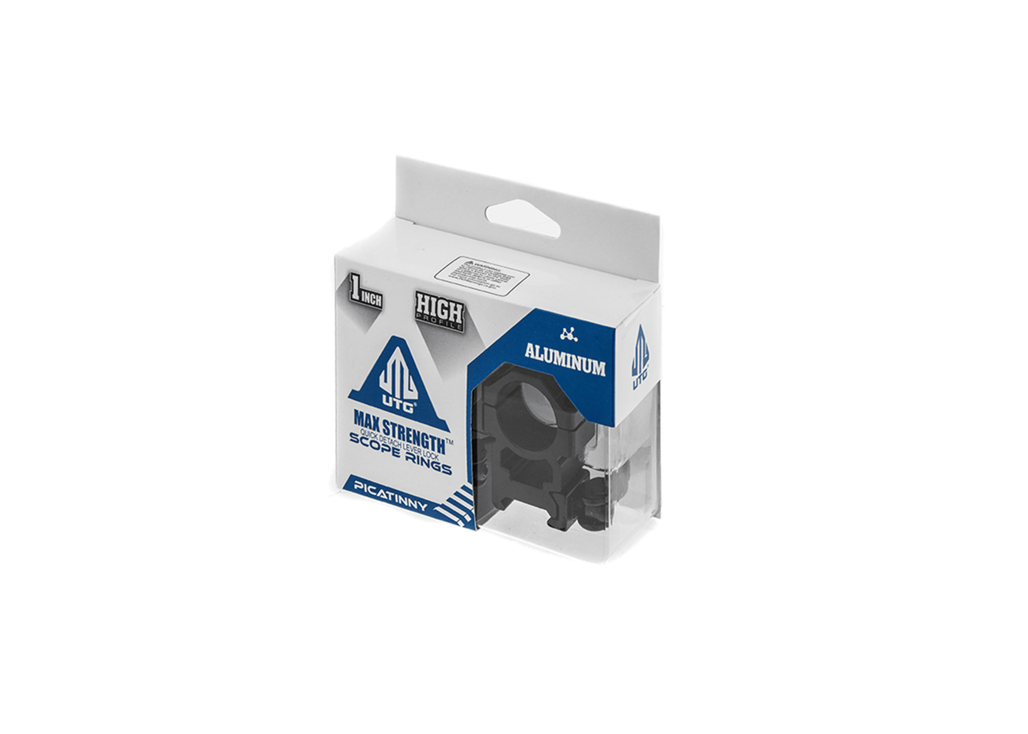 UTG® 1" Picatinny Scope Rings, QD Lever Lock, High Profile