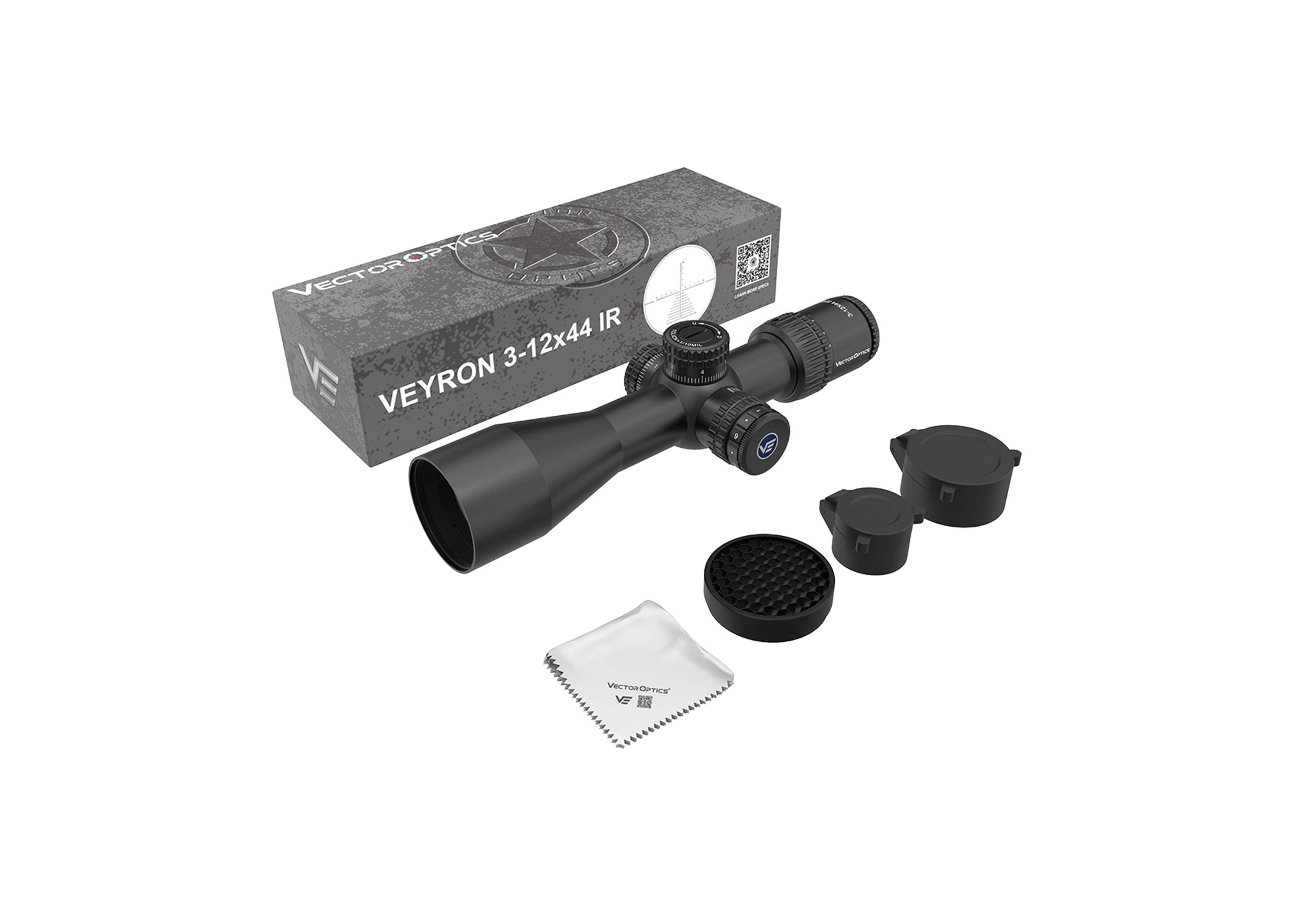 Vector Optics Veyron 3-12x44IR SFP Compact Rifle Scope