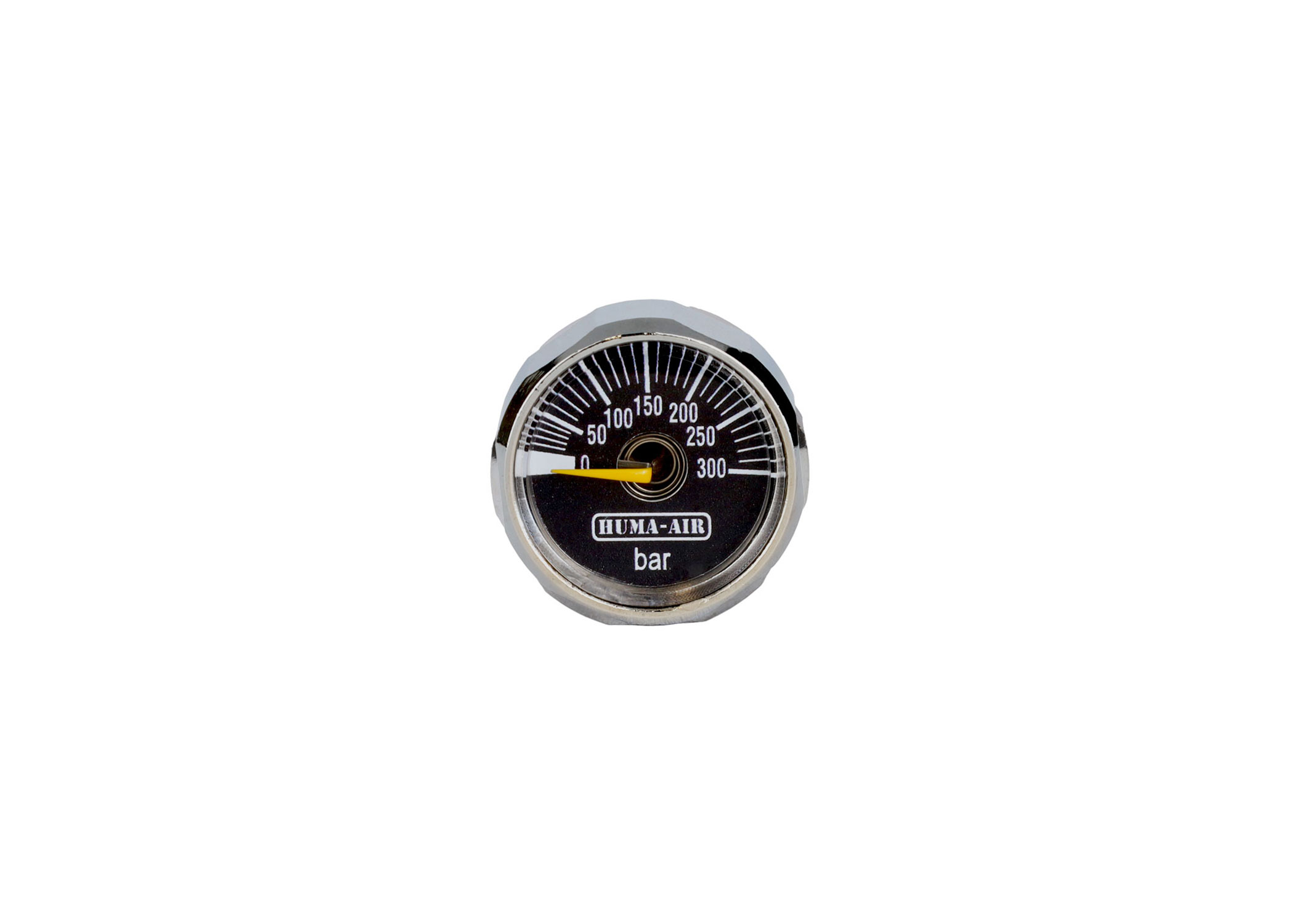Huma-Air Mini Pressure Gauge 25 mm. G1/8 BSP Black Dial