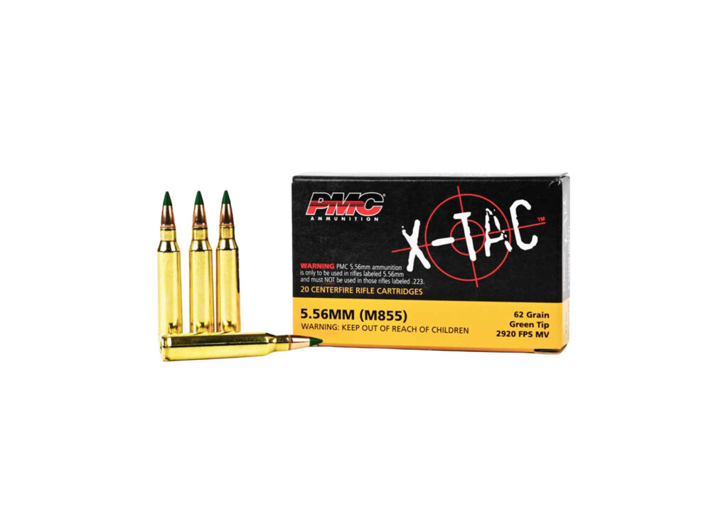PMC X-TAC 5.56 62GR FMJ M855 Greentip Ammunition