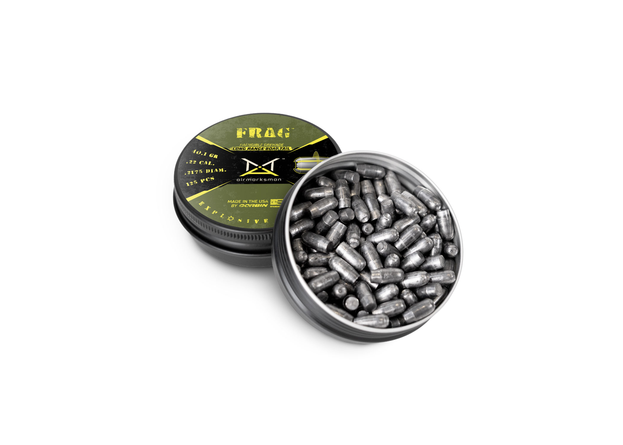 Airmarksman FRAG Frangible Grenade Slugs – .22 40.1 gr. (.2175) – 125ct