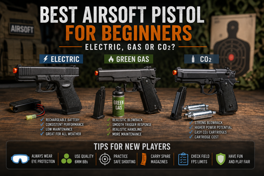 best airsoft pistol for beginners