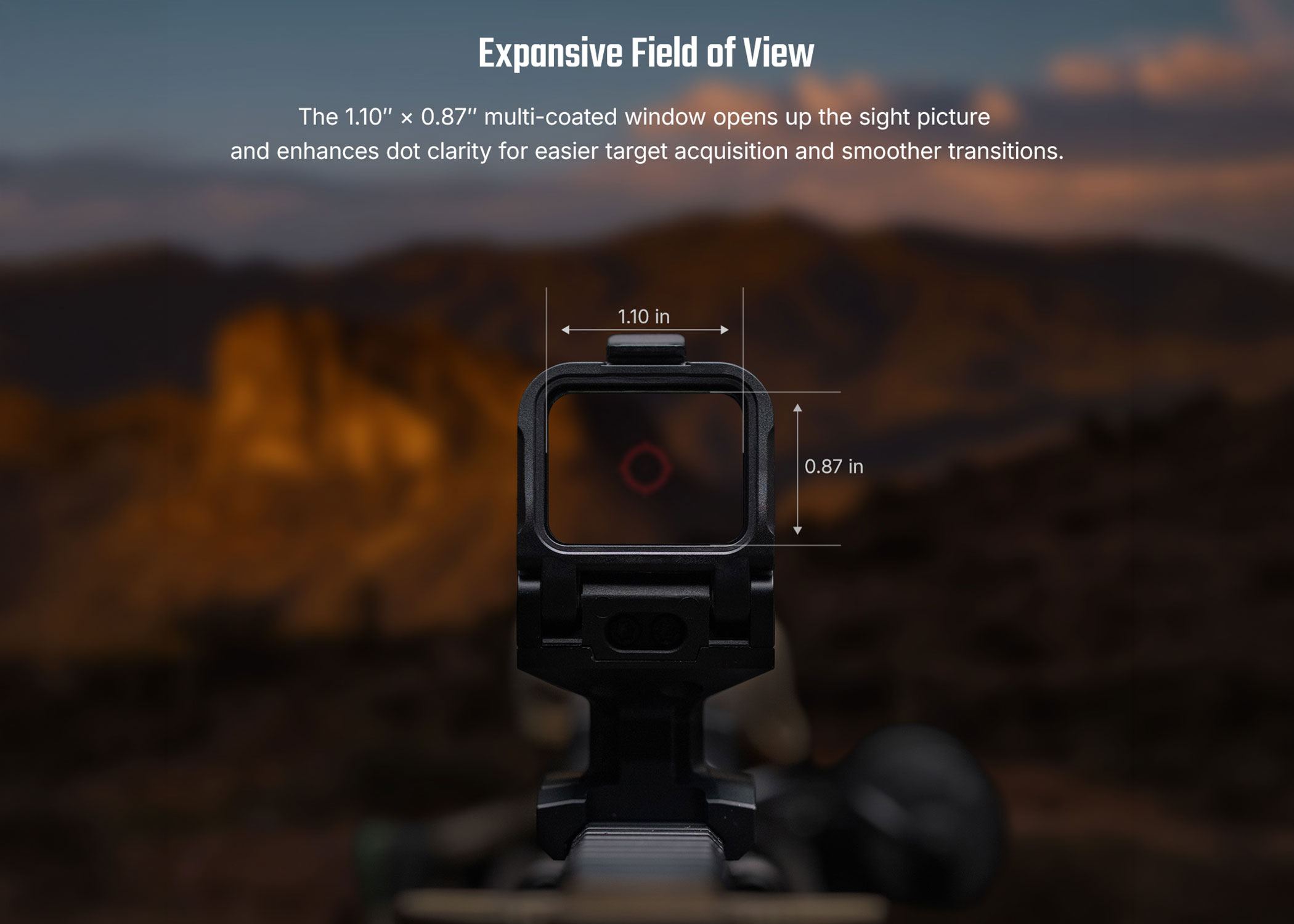 Osight R Micro T1/T2 Enclosed MRS Red Dot Sight