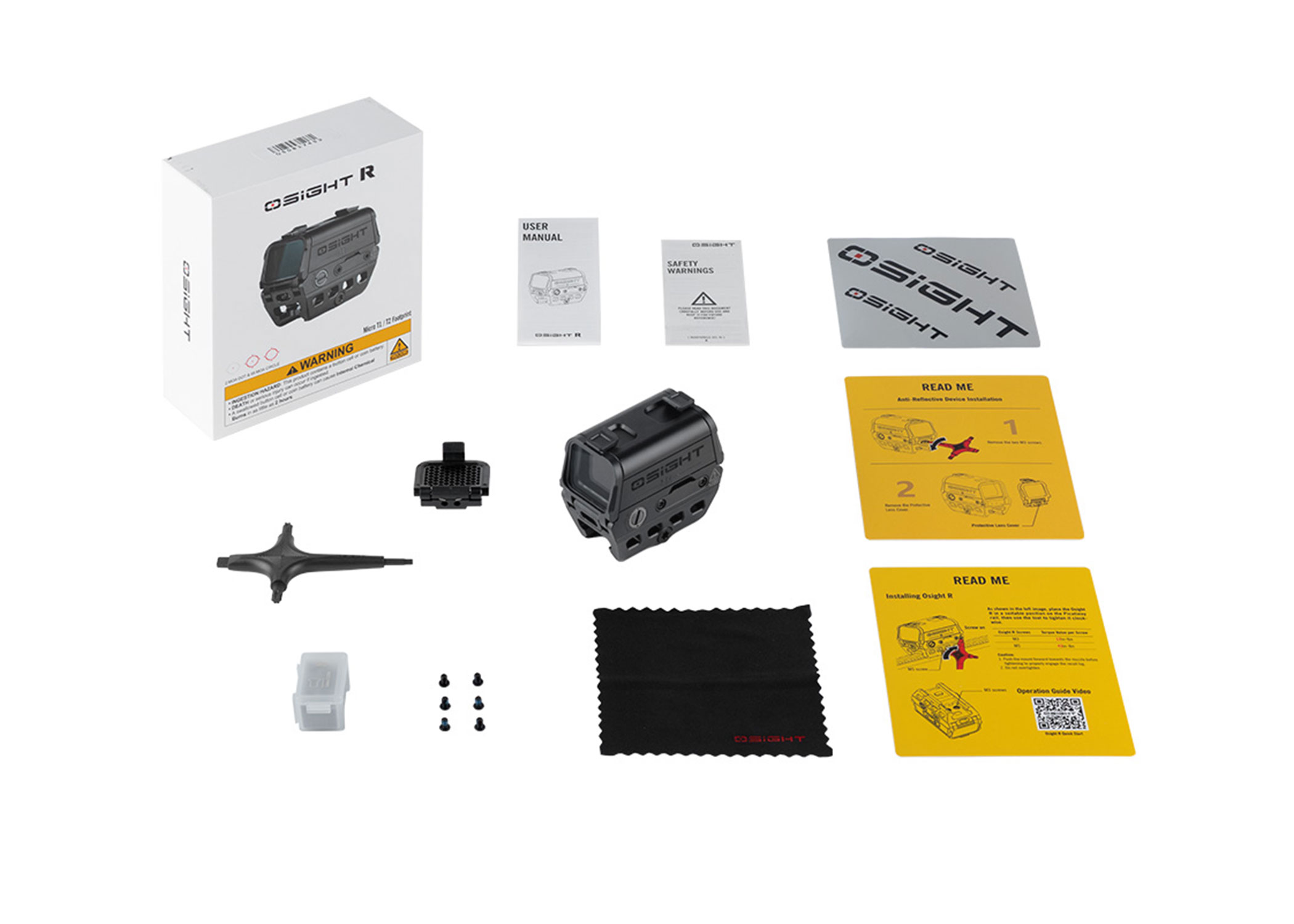 Osight R Micro T1/T2 Enclosed MRS Red Dot Sight