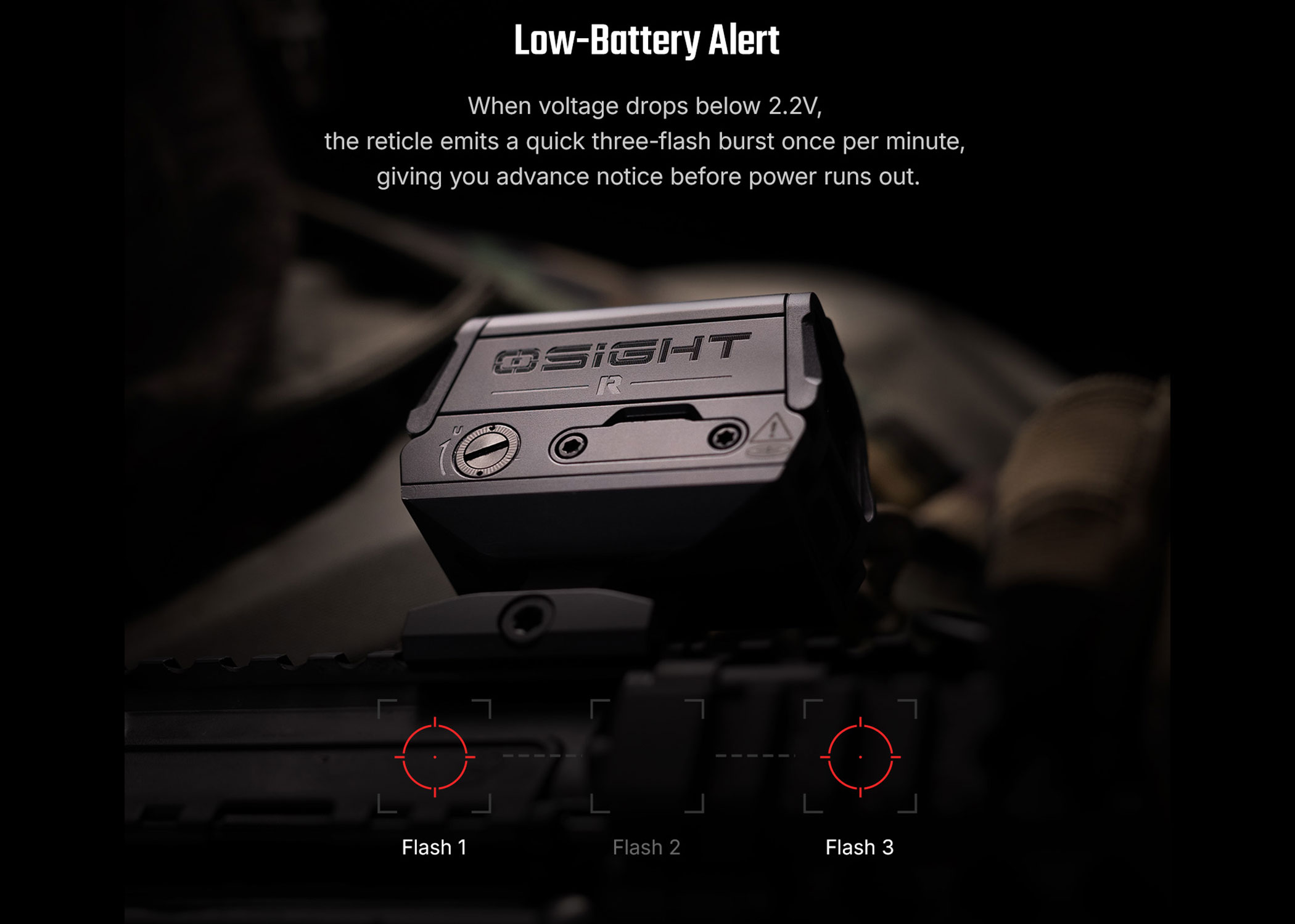 Osight R Micro T1/T2 Enclosed MRS Red Dot Sight